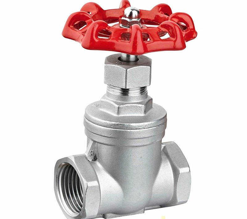 Stainless steel threaded end gate valve