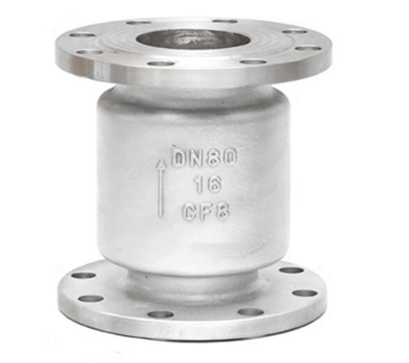 Stainless steel vertical lift check valve